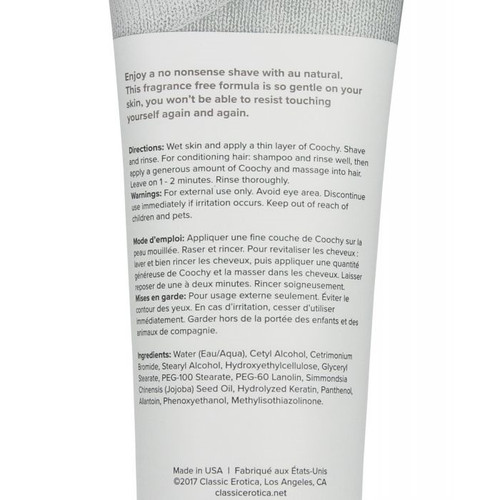 Coochy Oh So Smooth Shave Cream "Au Natural" - 7.2 oz Coochy Oh So Smooth Shave Cream "Au Natural" - 7.2 oz