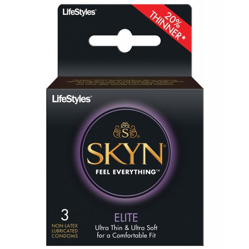 Skyn Elite Ultra Thin Non-Latex Condoms - 3pk