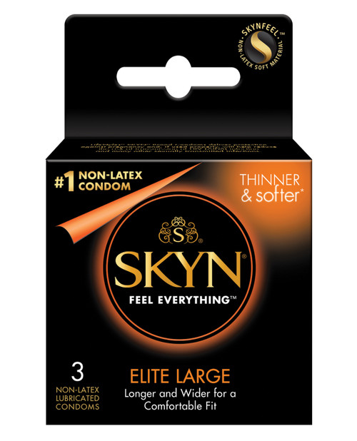 Skyn Elite Large Non-Latex Condoms - 3pk