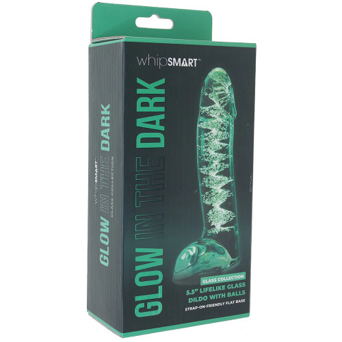 Whipsmart 5.5" Glow In The Dark Glass Dildo Whipsmart 5.5" Glow In The Dark Glass Dildo