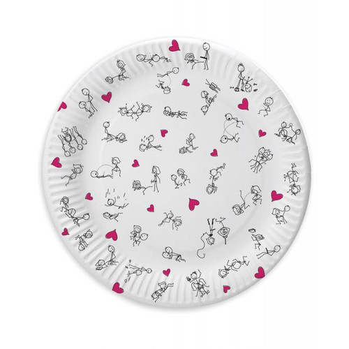 Candy Prints Dirty Dishes - Stick Figure Party Plates