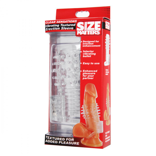 Size Matters Clear Sensations Vibrating Erection Sleeve Size Matters Clear Sensations Vibrating Erection Sleeve