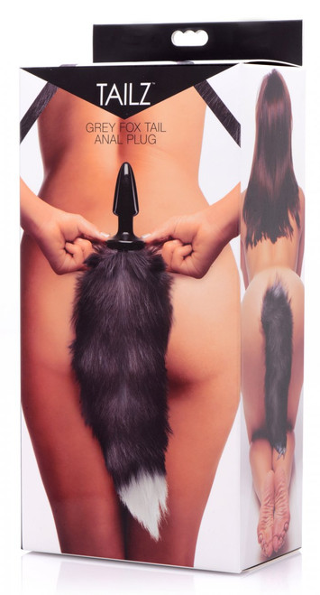 Tailz Grey Fox Tail Anal Plug Tailz Grey Fox Tail Anal Plug