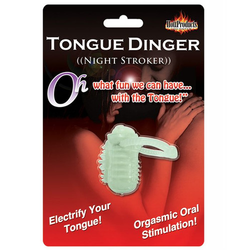 Tongue Dinger Vibrating Tongue Ring - Glow in the Dark
