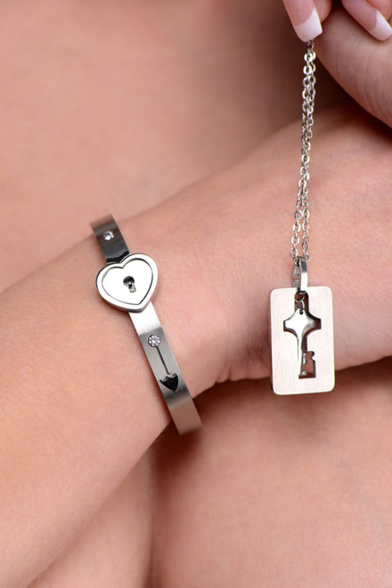 Master Series Locking Bracelet & Key Necklace Master Series Locking Bracelet & Key Necklace