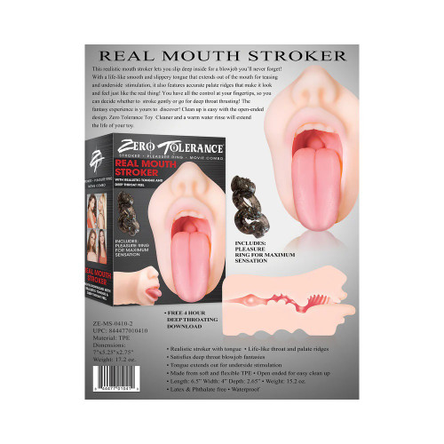 Zero Tolerance Real Mouth Stroker