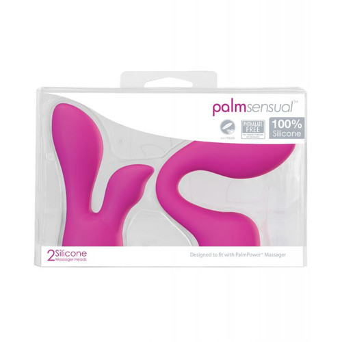 PalmSensual Silicone Massager Head Attachments - 2pk PalmSensual Silicone Massager Head Attachments - 2pk