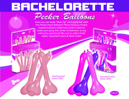 Pecker Balloons - 6pc Pecker Balloons - 6pc