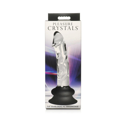 Pleasure Crystals 5.6" Glass Dildo with Suction Cup