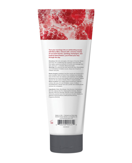 Coochy Oh So Smooth Shave Cream "Berry Bliss" - 7.2 oz Coochy Oh So Smooth Shave Cream "Berry Bliss" - 7.2 oz