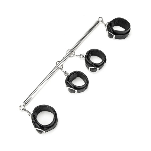 Lux Fetish 4 Cuff Expandable Spreader Bar Set Lux Fetish 4 Cuff Expandable Spreader Bar Set