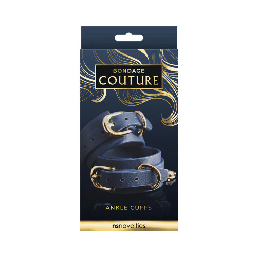 Bondage Couture Ankle Cuffs - Blue