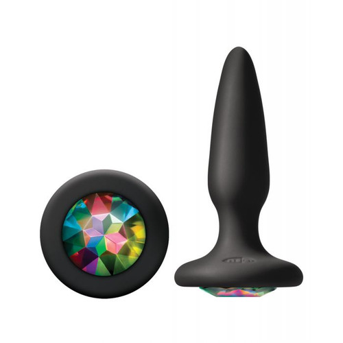 Glams Mini Rainbow Gem Silicone Butt Plug
