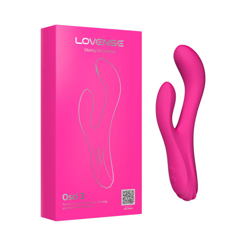 Lovense Osci 3 Remote-Controlled, Oscillating, Vibrating , & Heating Rabbit Vibrator