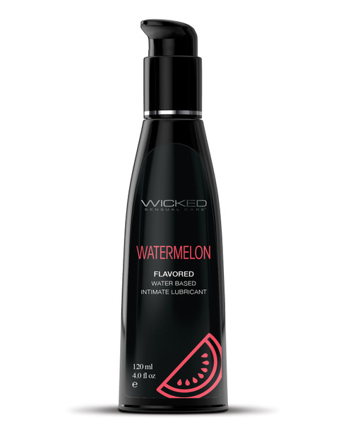 Wicked Aqua Watermelon Flavored Lubricant - 4oz Wicked Aqua Watermelon Flavored Lubricant - 4oz