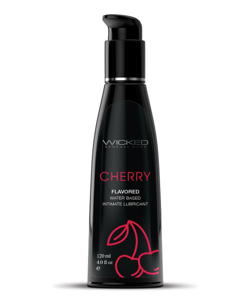 Wicked Aqua Cherry Flavored Lubricant - 4 oz