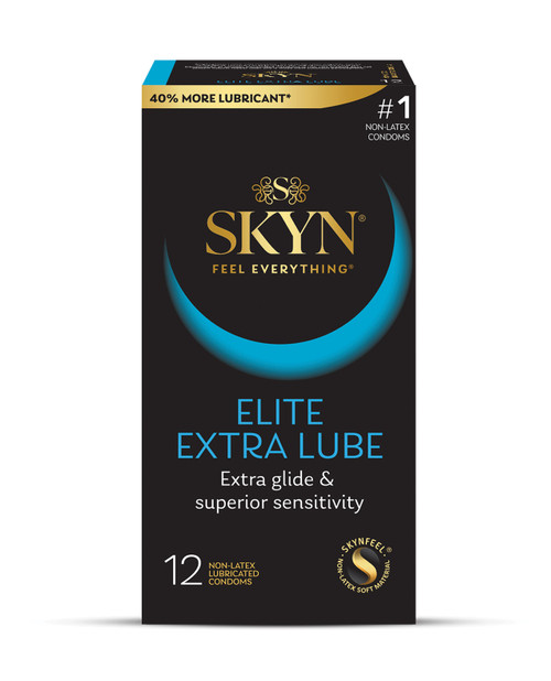 Skyn Elite Ultra Thin Extra Lubricated Non-Latex Condoms - 12pk