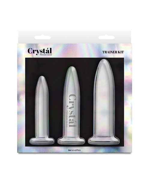 Crystal Glass Trainer Anal Plug Kit