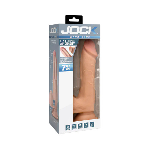 Jock Hard Core 7.5" Triple Density Dildo with Balls Jock Hard Core 7.5" Triple Density Dildo with Balls