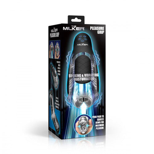 The Milker Pleasure Grip Sucking & Vibrating Masturbator The Milker Pleasure Grip Sucking & Vibrating Masturbator