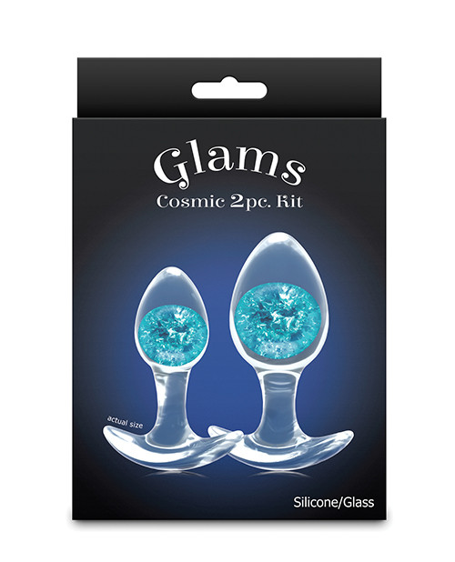 Glams Cosmic Silicone Anal Plug 2pc Kit