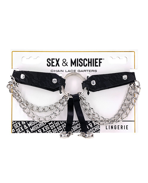 Sex & Mischief Chain Lace Garters