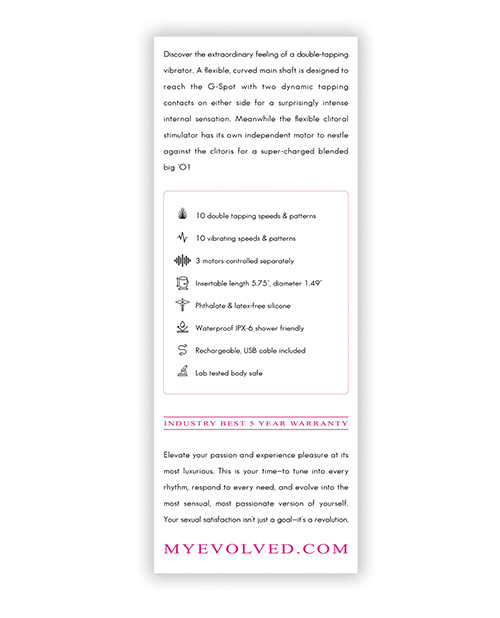 Evolved G-Tapper Vibrator