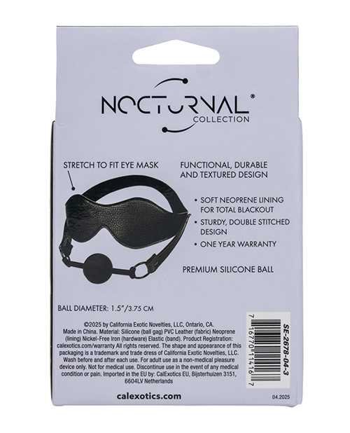 CalExotics Nocturnal Collection: Eye Mask & Breathable Ball Gag