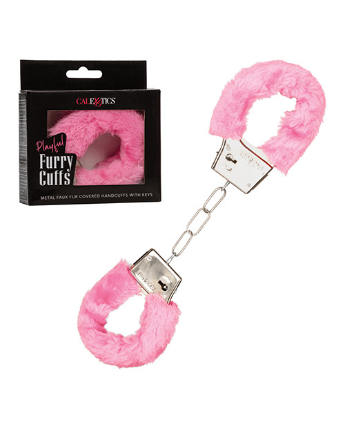 CalExotics Playful Furry Cuffs - Pink