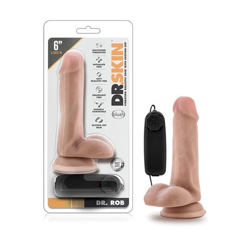 Dr. Skin 6" Dr. Rob Vibrating Dildo