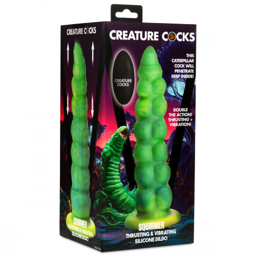 Creature Cocks - Squirmer Thrusting & Vibrating Silicone Dildo