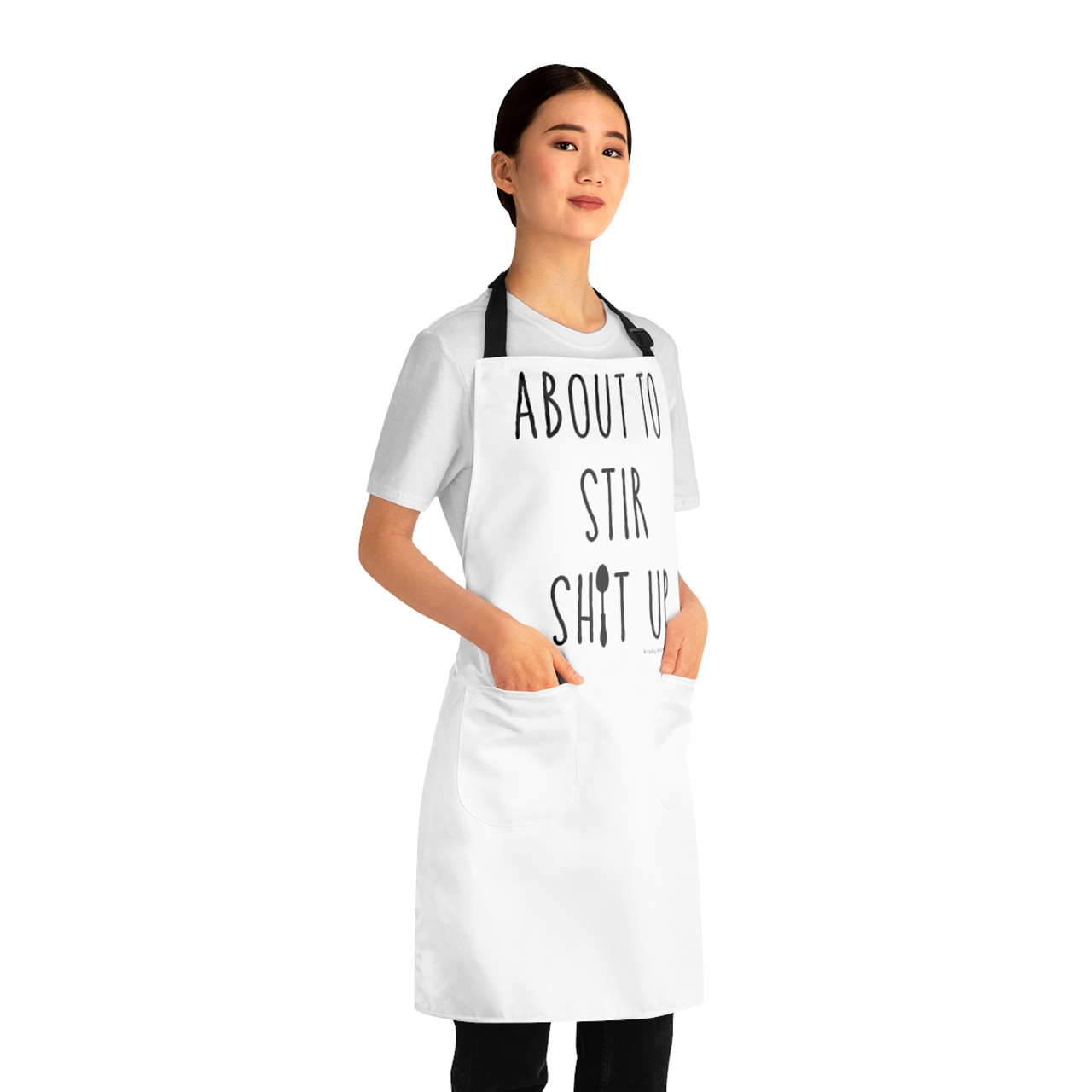 Funny Apron About To Stir Shit Up Aprons Chef Gifts Grilling Apron