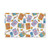 Sardines Anchovy Pattern Hand Towel - Colorful Seafood Tin Kitchen Towel