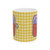 Fishing Cooler Illustration Mug | Yellow Gingham Camping Camper Coffee Cup