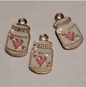 Baby White Fill pink Heart