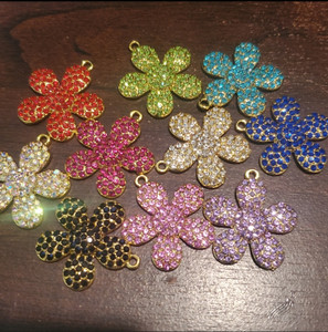 Flower w color on Gold