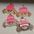 Pink Cap Period Girl 18K plated