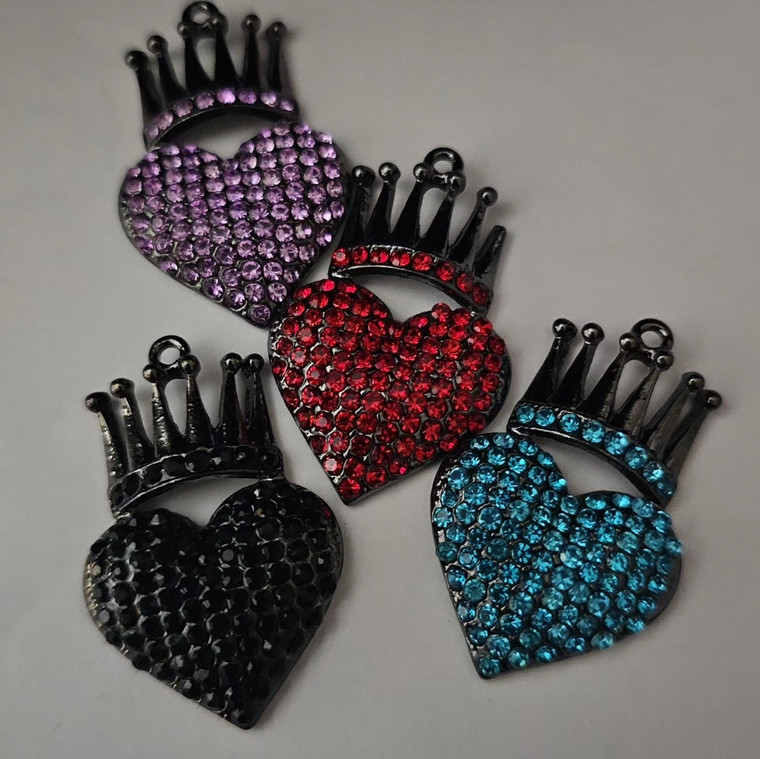 Crowned Heart Gun Metal