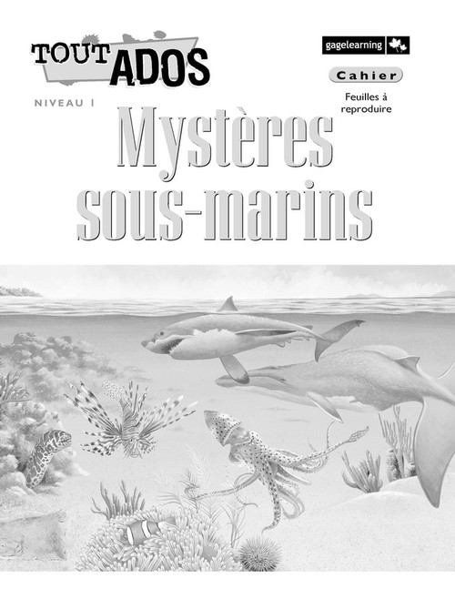 Tout Ados - Mysteres sous-marins (Mysteries) | Blackline Masters - 9780771537912