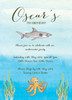 Under the Sea Shark Birthday Party Invitations