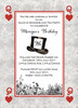 Personalised Mad Hatters Tea Party Birthday Party Invitation - Buy with AfterPay, PayPal or Card