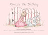 Bunny at the Gate Birthday Party Invitations