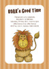 Little Lion Birthday Party Invitations