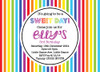 Rainbow Party Invitations