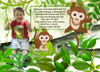 Monkey Birthday Party Invitation