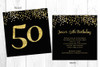 Personalised 50th birthday party invitation