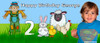 Party Banners - Farm Scarecrow Happy Birthday Banner