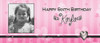 Personalized girls birthday party banner with photo - Sweet Heart theme, pink background. Buy online in Australia