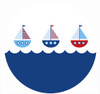 Nautical Themed Sailboat Party Spot Sticker Labels. Made in Australia. Buy online with Afterpay, PayPal or card