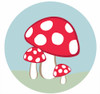 Toadstool Party Labels & Stickers